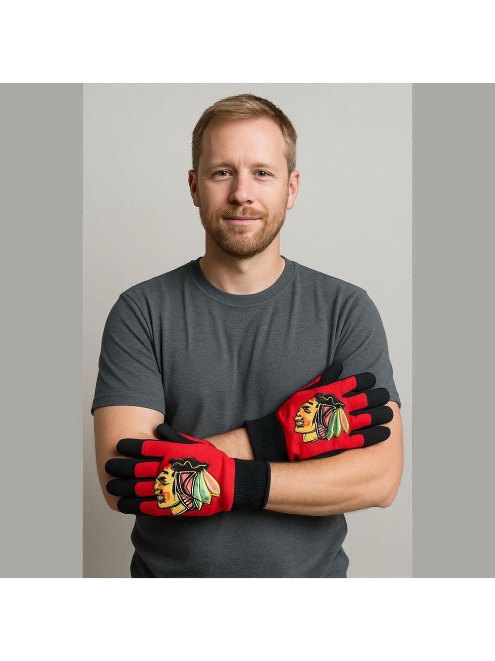 NFL gloves Chicago Blackhawks size medium